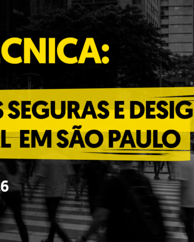 Nota Técnica: Travessias seguras e desigualdade territorial em São Paulo Nota Técnica: Travessias seguras e desigualdade territorial em São Paulo