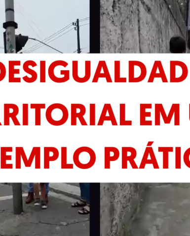 A Desigualdade Territorial em um exemplo prático que recebemos pelo Instagram A Desigualdade Territorial em um exemplo prático que recebemos pelo Instagram